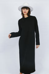 Soft Wool Dress - Black